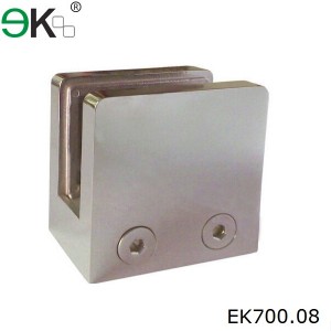stainless steel square wall mount pipe clamp