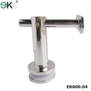 stainless steel frameless glass bracket with fixed flat support