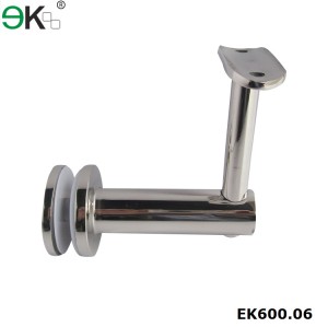 stainless steel round tube glass fixed bracket