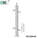 Stainless steel wood handrail balustrading for outdoor step