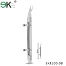 Frameless deck railing glass baluster for ss handrail fittings