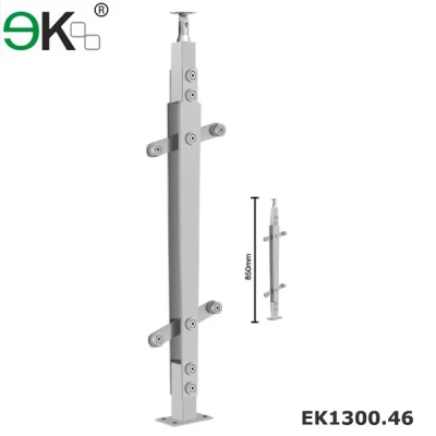Stainless steel handrails and glass fittings balustrades
