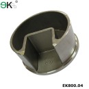 Stainless Steel Round Post Single Slot Tube Cap