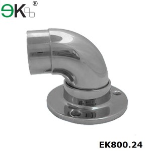 Stainless steel round pipe elbow flange base plate