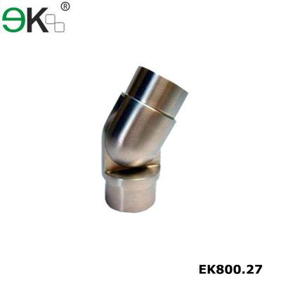 Stainless steel glass pipe fitting handrail tube connector