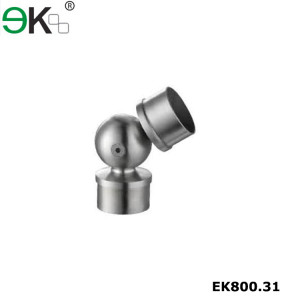Stainless steel adjustable round elbow tube connector