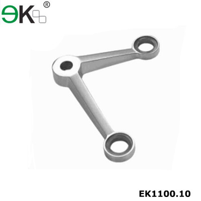 stainless steel two way 90 degree glass spider fitting