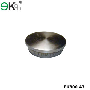 Stainless steel tube fitting flush flat end cap