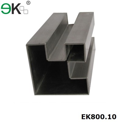 Stainless Steel Square 90 Degree Double Slots Tube