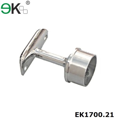 stainless steel fixed post cap for handrail support