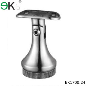 adjustable stainless steel round post handrail support