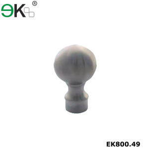 316 polished stainless steel ball finial end cap