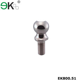 Stainless steel short shank tow trailer hitch ball