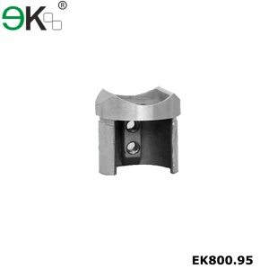 Stainless steel slot tube end cap railing tube saddle