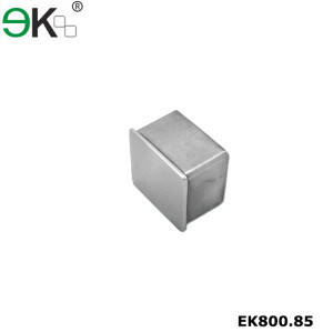 Stainless steel handrail fitting square tube end cap