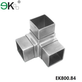 90 degree corner stainless steel flush joiner fit square pipe connector