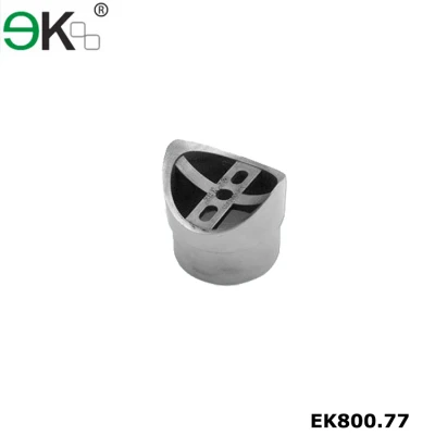 Stainless steel tube support flush fitting perpendicular joiner