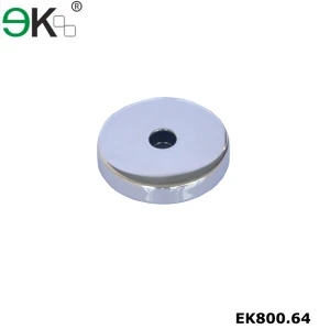 Stainless steel glass baluster round handrail base plate cover
