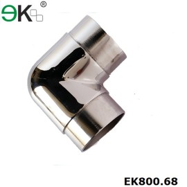 Stainless steel handrail flush elbow tube fitting pipe connector