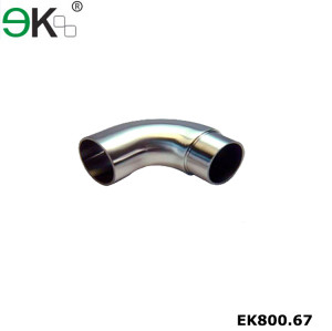 stainless steel elbow bend handrail tube connector
