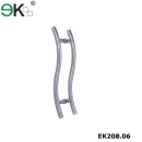 S shape glass pulls sliding patio door handles