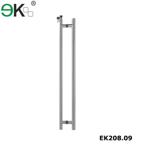 Façade shop front room glass building door handle