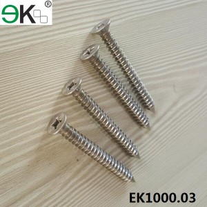 stainless steel lag self-tapping counter-sunk screw