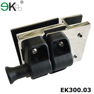 Australia Standard frameless magnetic glass gate latch