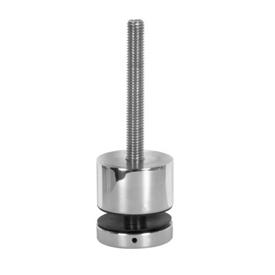 Stainless Steel 316 Heavy Duty Staircase Glass Railing Round Standoff Base and Cap for Concrete Wall