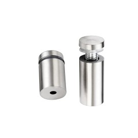 Stainless Steel Silver Glass Standoff Stud
