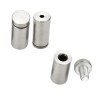 Stainless Steel Silver Glass Standoff Stud