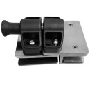 Australia Standard frameless magnetic glass gate latch