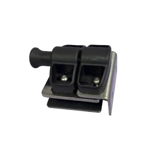 square post to glass spring loaded magnetic door latch