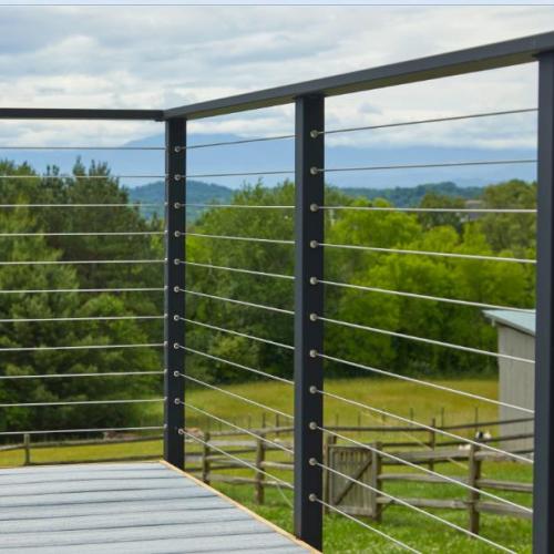 Premium low maintenance railing cable outdoor stainless balustrade black railing cable railing