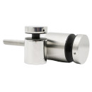 Stainless Steel 316 Heavy Duty Staircase Glass Railing Round Standoff Base and Cap for Concrete Wall