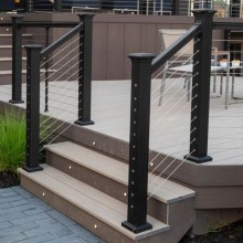 Big cable railing 100*100mm make railing sturdy.