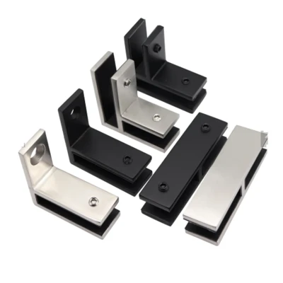Stainless Steel Deck Railing Corner Bracket Glass Clamp