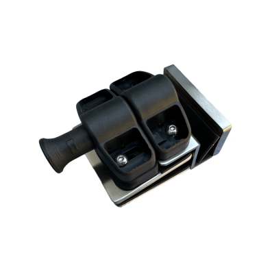 90 degree out glass to glass corner pool gate latch