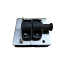 Spring loaded door push to close glass latches for swimming hardware