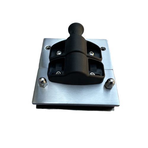 Spring loaded door push to close glass latches for swimming hardware