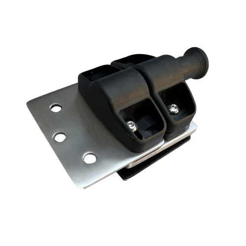 Swimming pool glass to front post gate latch