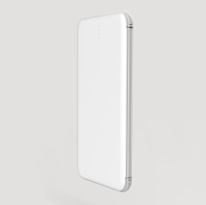 5000mah Thin Power Bank with Cable 2-in-1 charger Iphone and Andorid, Type-C