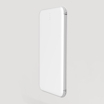 5000mah Thin Power Bank with Cable 2-in-1 charger Iphone and Andorid, Type-C