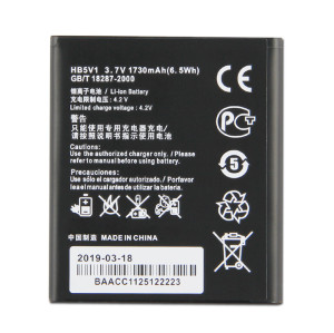 Made In China High Capacity 3.7V 1800mAh HB5V1/Y500 For Huawei Battery