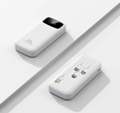 OEM & ODM Portable Power Bank with Built-in 4 Cables - Fast Charging Solutions for Wholesale & Custom Packaging