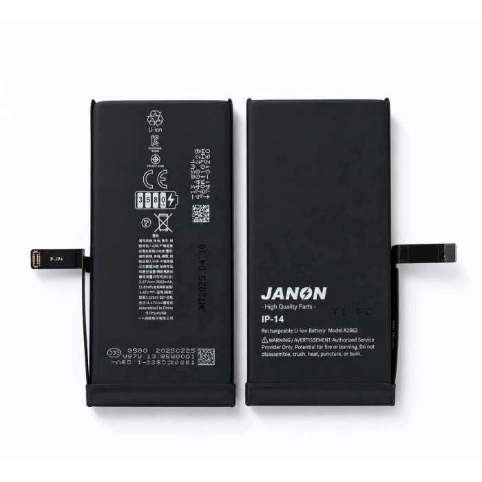 Janon [Diagnostic] iPhone 14 Battery Wholesale | 3580mAh Ultra High Capacity A2863 | Pure Cobalt Factory Direct Supplier