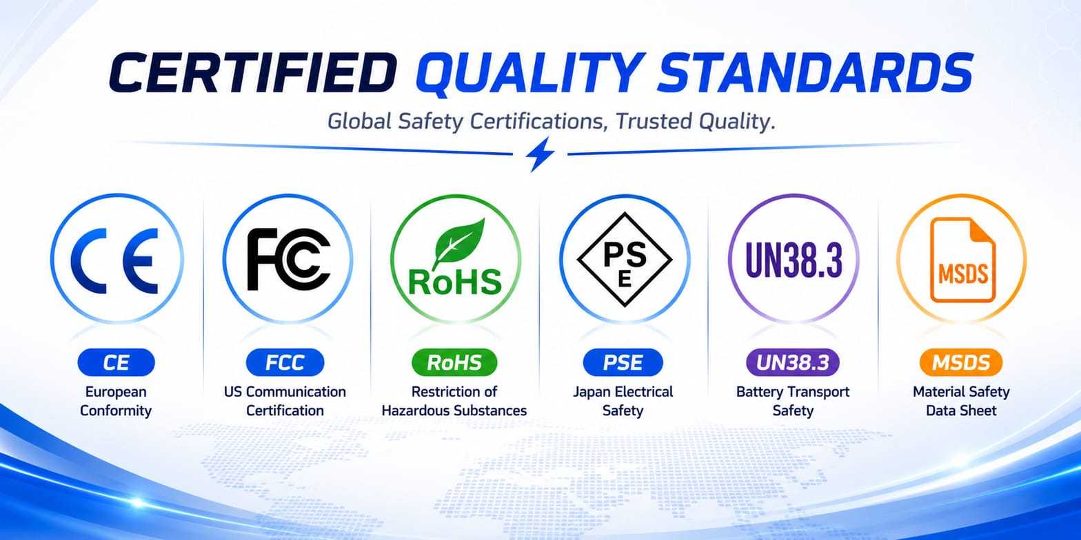CE FCC RoHS Standards