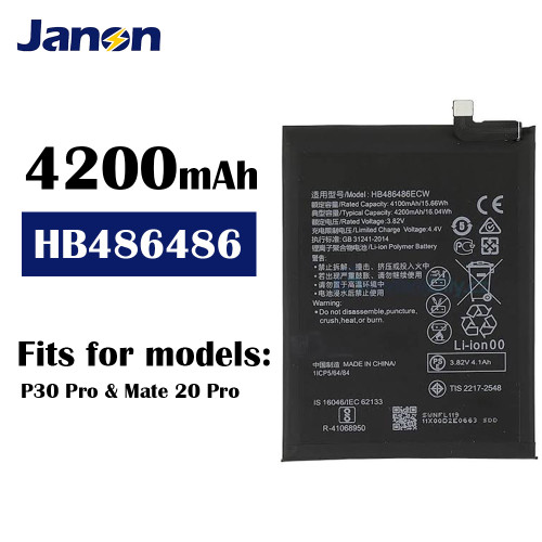 OEM 4200mAh HB486486ECW Battery for Huawei Mate 20 Pro Battery P30 Pro Battery