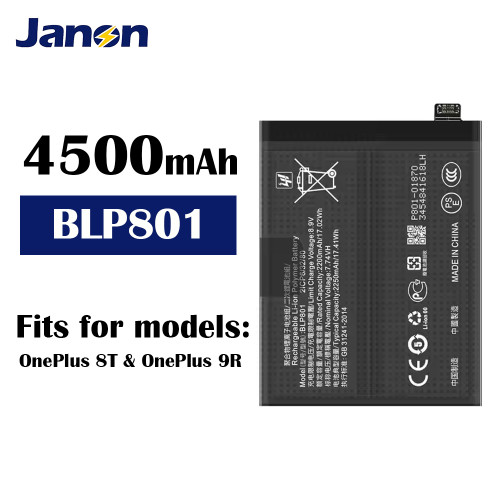 Factory 4500mAh BLP801 Battery for OnePlus 8T Battery OnePlus 9R Battery