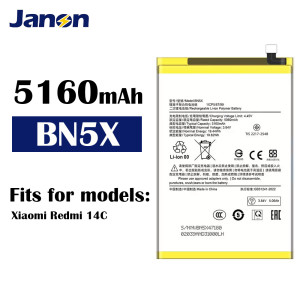 Wholesale 5160mAh BN5X Battery for Xiaomi Redmi 14C Mobile Phone Battery